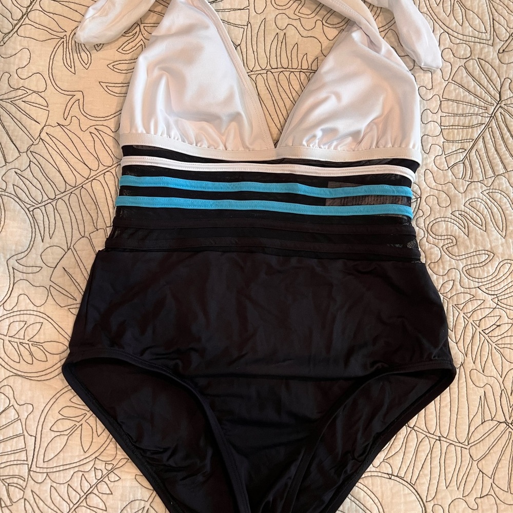 Nautica S/P one piece halter swimsuit.